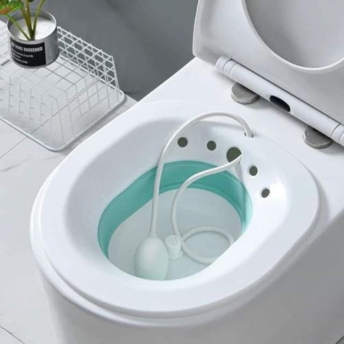 Sitz Bath for Toilet Seat, Foldable Sits Bath Toilet Hip Bath Tub for Hemorrhoid Treatment, Pregant Women.High Quality: Hip Bath Tub is made from premium pp material, which is eco-friendly, odorless,