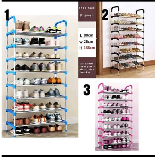 Hot Selling Portable Shoe Rack 24_ 32 Pairs 8 Layer, Organizer Aluminum Metal Standing Shoe Rack, DIY Shoes Storage Shelf Home Organizer. Easy to install
Practical all-match
Refuse to be messy
All par