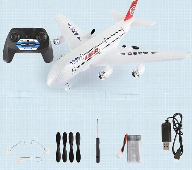 🌱Just For you🌱Airbus A380 RC Airplane Boeing 747 RC Plane Remote Control Aircraft 2.4G Fixed Wing Plane Model RC Plane Toys for Children Boys🤑 It is made of high-quality environmentally friendly EP