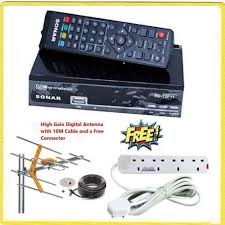 🔥🥳BOUNCE BACK WITH Sonar Free To Air Digital Decorder + TV Aerial Antenna + 4 Way Power Extension.Free To Air (FTA) No monthly subscriptions Variety of channels Usb input Full HD 1080p clear images