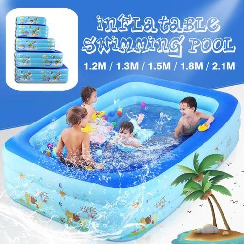 🍂📍UPGRADE To More Fun🔅🍂Portable Inflatable Swimming Pool for Kids With Free Pump▪️【Sturdy & Secure】▪️【Swimming Pool for Family】▪️【Easy to Inflate and cleanup】▪️【Safe to Use】