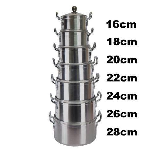 PRICE DROP🦋(7pcs pots +7pcs lids) Heavy duty Stainless Aluminium Cooking pots Sufuria/ Cookware sets🦋made of and pure aluminum encapsulated in the base for fast and even heating and optimal cooking