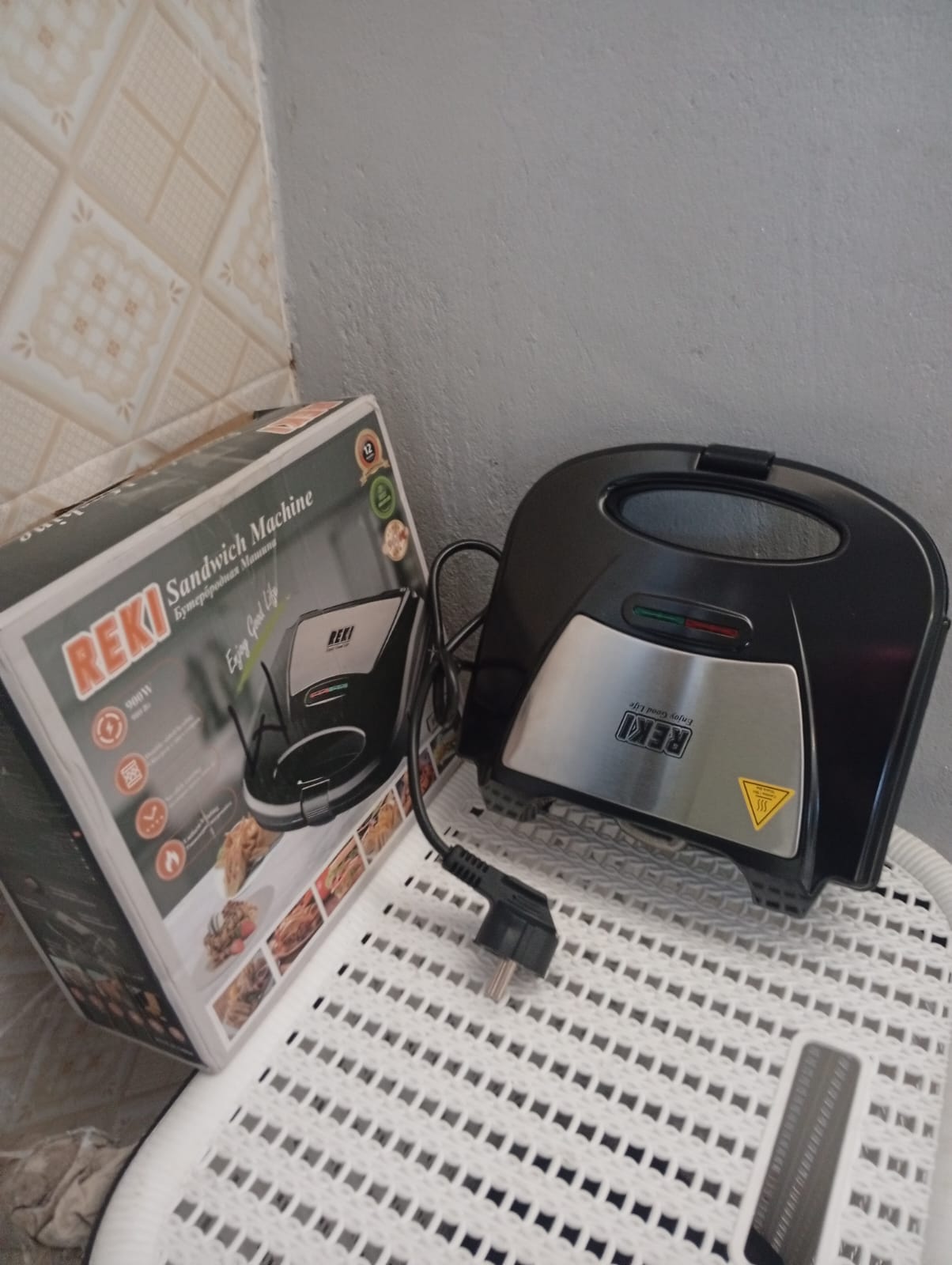 💎 VIP Offer 👑 - Reki 2 Slice Waffle Maker With Non Stick Plates Fast Heating  Power Energy Saving Design At Affordable Price🎇Fast Heating Nonstick Plates Compact Design Home Use Kitchen Essent