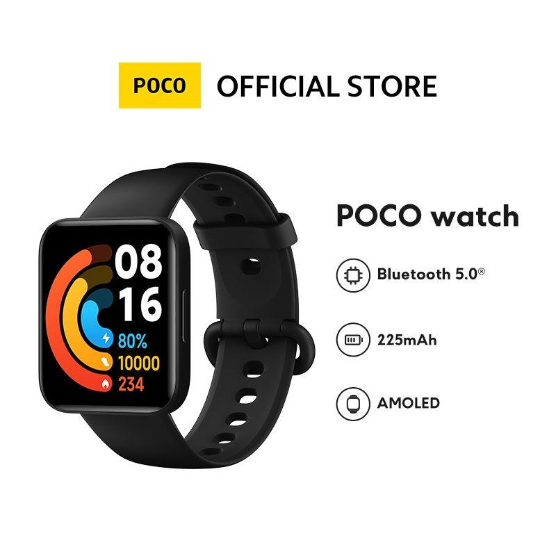 Poco Watch  1.6'' AMOLED Display 14 Days Battery GPS Always-on Watch Face Blood Oxygen Smartwatch