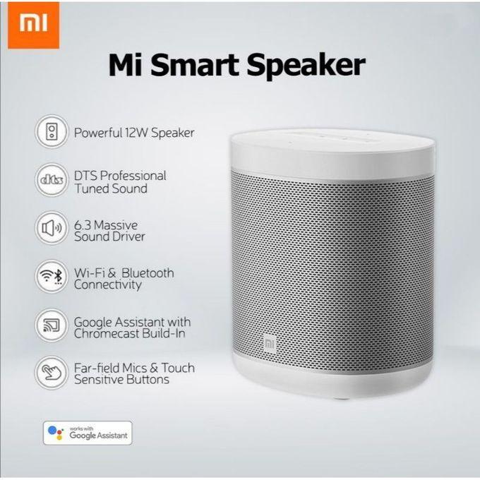 [Special Offer]  Mi Smart Speaker 12W Powerful Bluetooth Wi-Fi Smart Speaker with Google Assistant, Voice Control, Touch Controls, High-Fidelity Audio, Talk Back Feature – Sleek Modern Design