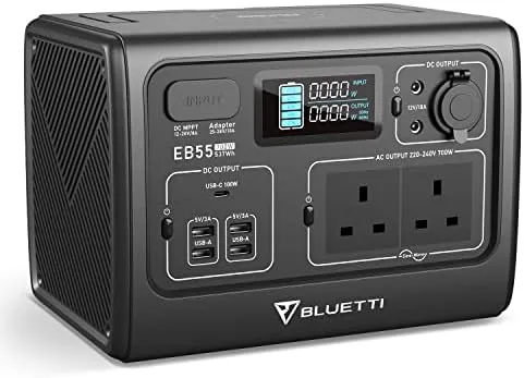 [Limited Time Offer] BLUETTI EB55 Portable Power Station 700W 537Wh Capacity  LiFePO4 Battery with 2,500+ Life Cycles to 80%