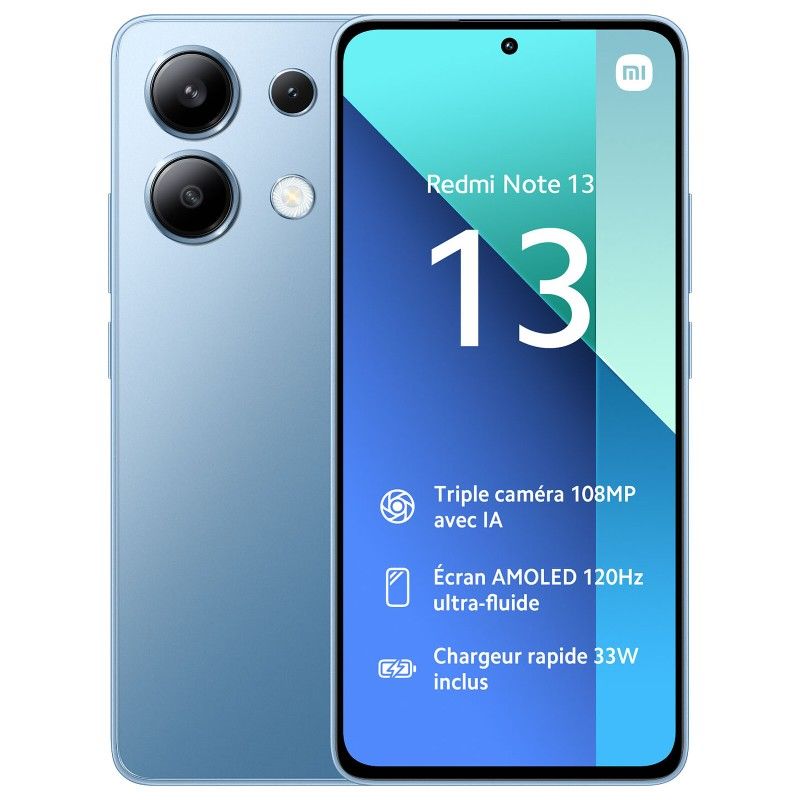 XIAOMI Redmi Note 13 6GB/8GB RAM+128GB/256GB 6.67" Display Phones 108MP Camera 5000mAh Battery 33W Charging Android 13 Smart Phones