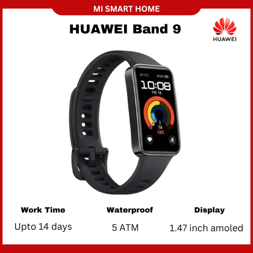 HUAWEI Band 9 Smart Watch 1.47 inch AMOLED Display  AMOLED touchscreen supports swipe and touch gestures  supports Android 8.0 or later  iOS 13.0 or later