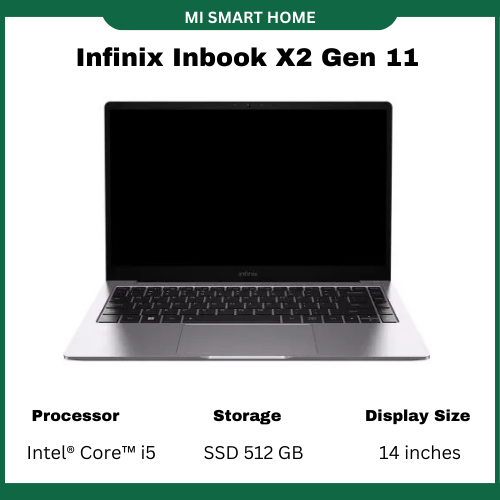 Infinix Laptop X2 Core i5 Windows 11 USBC+USB3.0+HDMI+SD Card+3.5mm Headset 8GB Ram 512GB SSD 14.1 inch