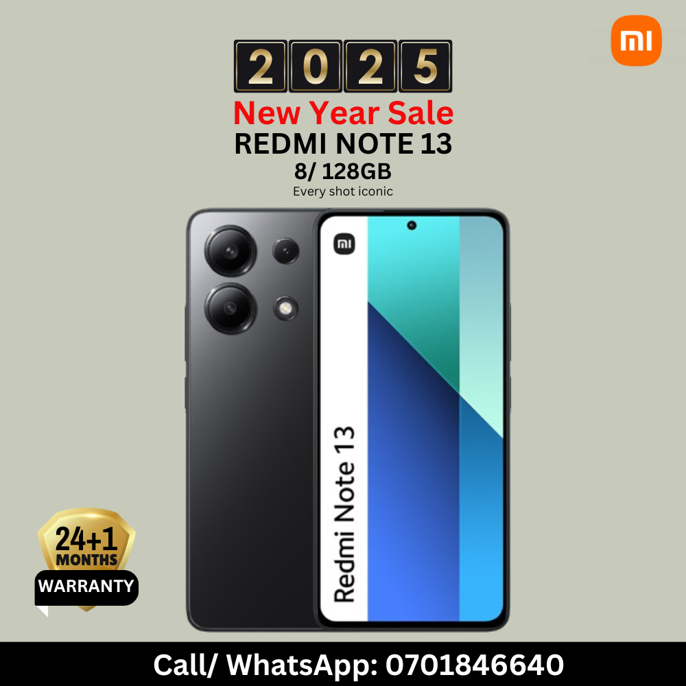 XIAOMI Redmi Note 13 6GB/8GB RAM+128GB/256GB 6.67" Display Phones 108MP Camera 5000mAh Battery 33W Charging Android 13 Smart Phones