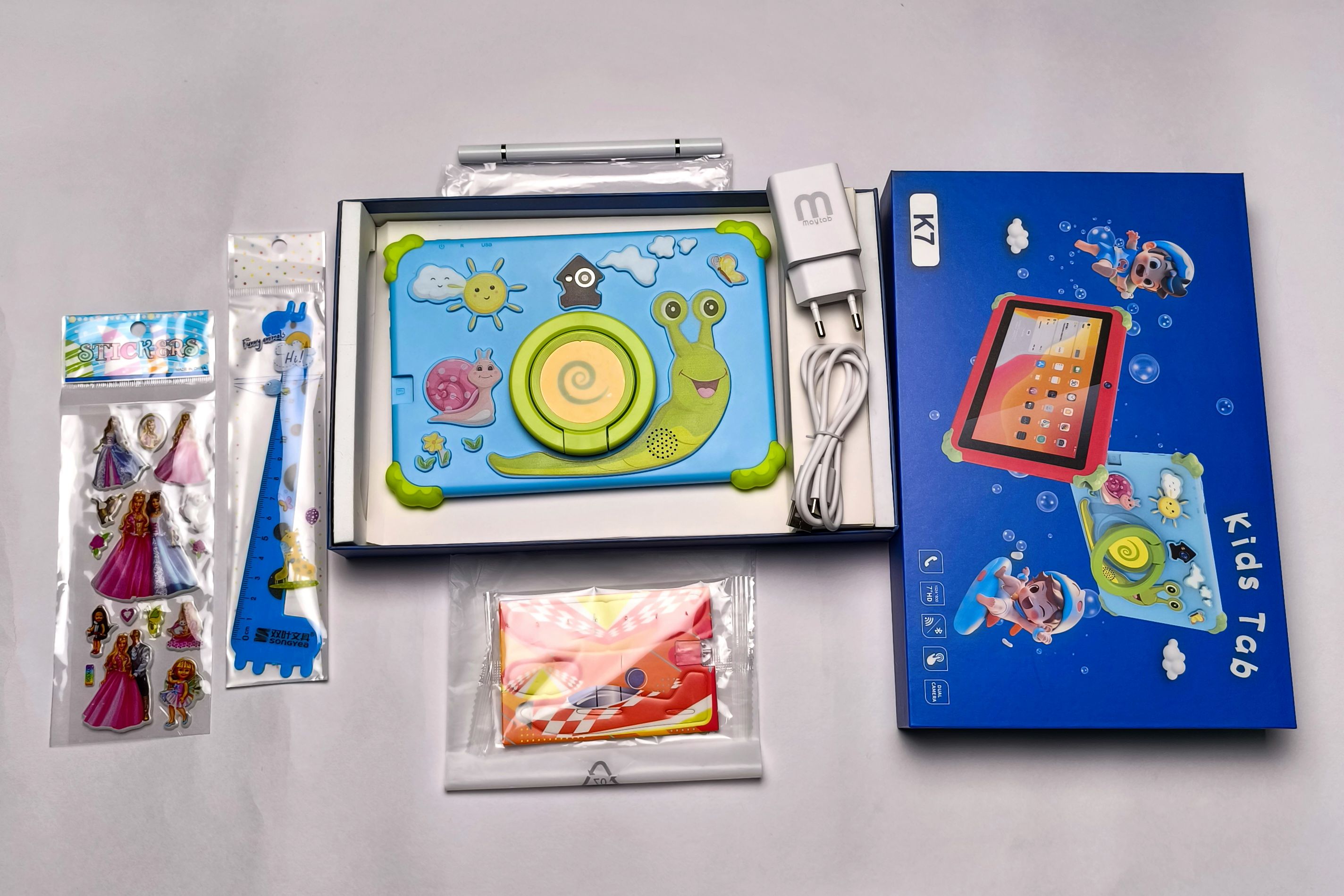 [New Arrivals!]  K7 Kids Learning Tablet  Educational Android Tablet for Children with Parental Controls Preloaded Learning Apps Durable Design and Eye Protection Mode Kids Tablet