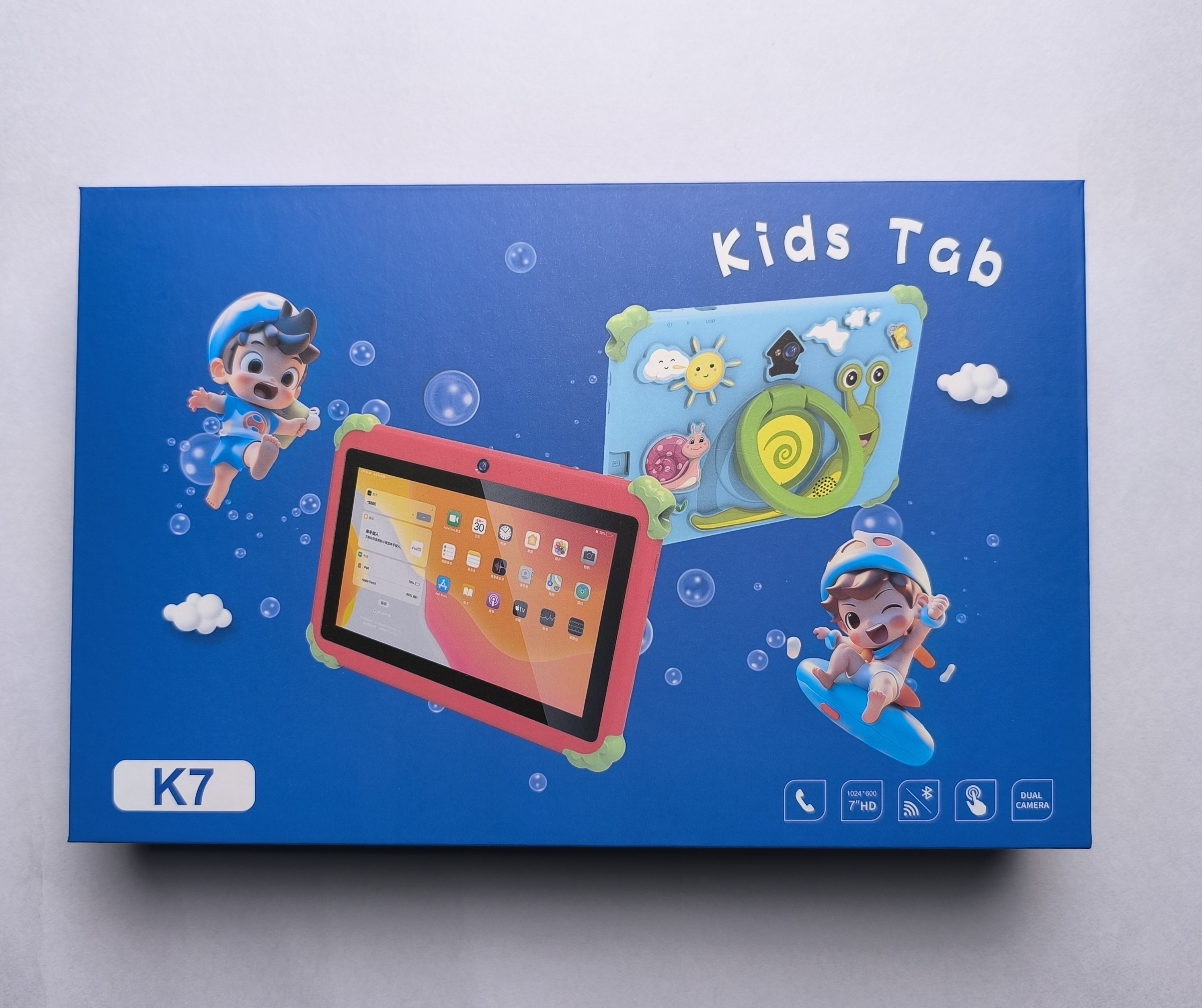 [New Arrivals!]  K7 Kids Learning Tablet  Educational Android Tablet for Children with Parental Controls Preloaded Learning Apps Durable Design and Eye Protection Mode Kids Tablet
