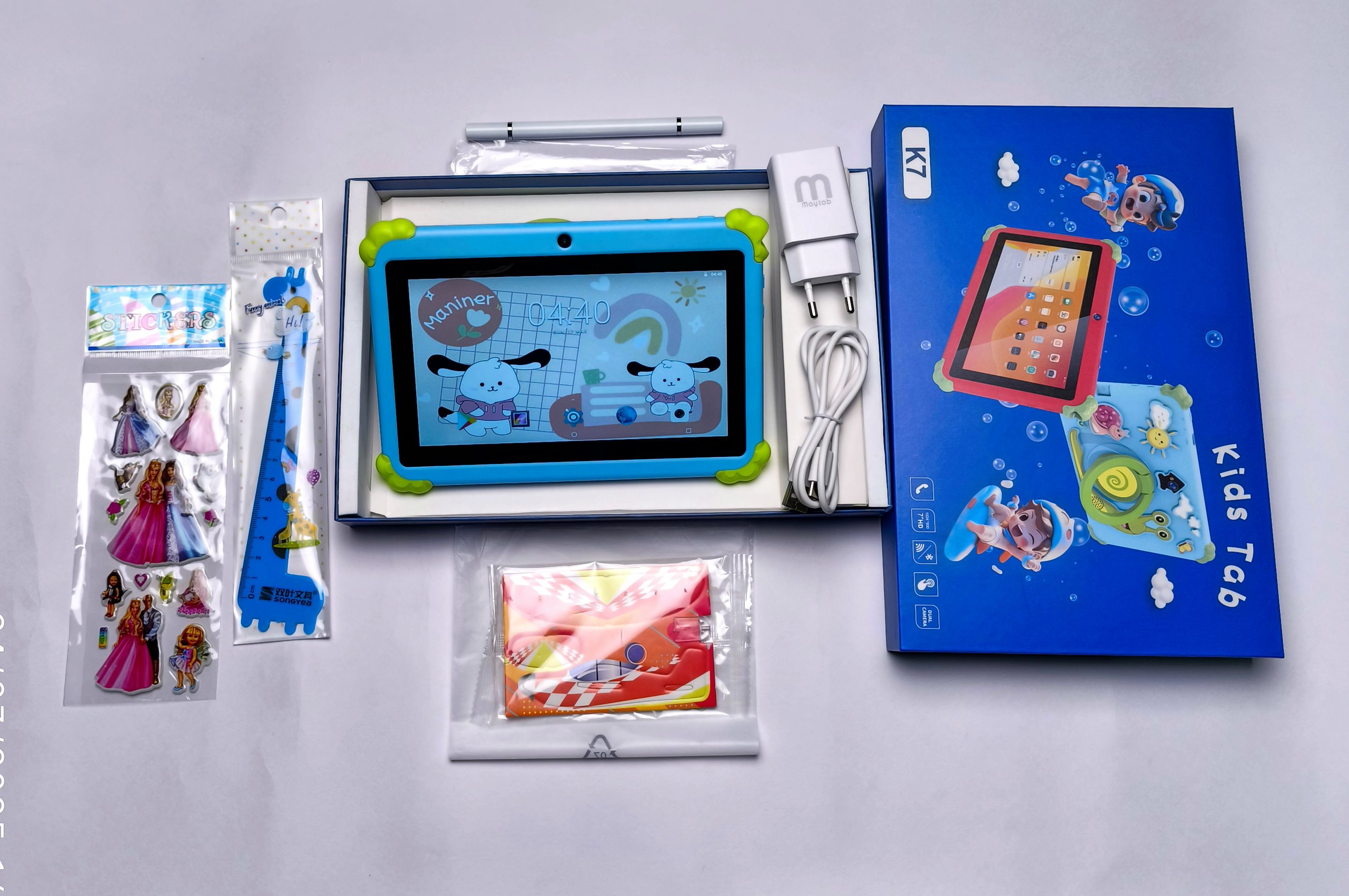 [New Arrivals!]  K7 Kids Learning Tablet  Educational Android Tablet for Children with Parental Controls Preloaded Learning Apps Durable Design and Eye Protection Mode Kids Tablet