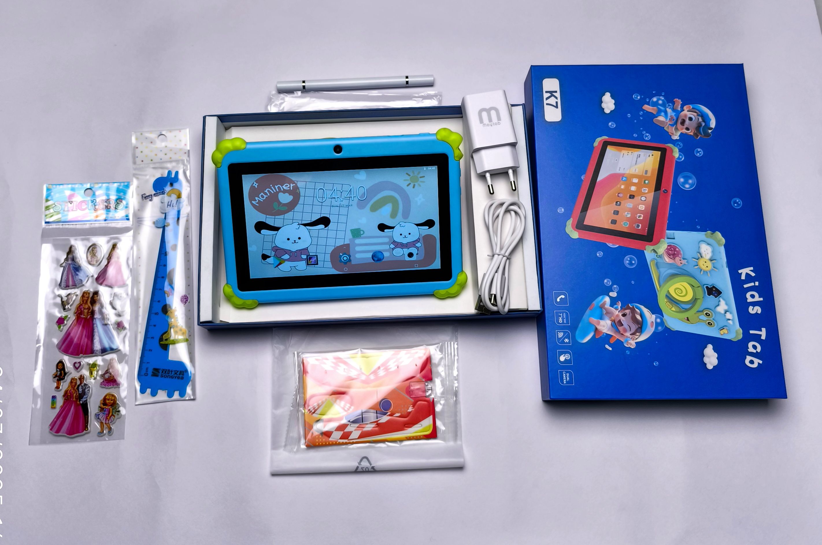 [New Arrivals!]  K7 Kids Learning Tablet  Educational Android Tablet for Children with Parental Controls Preloaded Learning Apps Durable Design and Eye Protection Mode Kids Tablet
