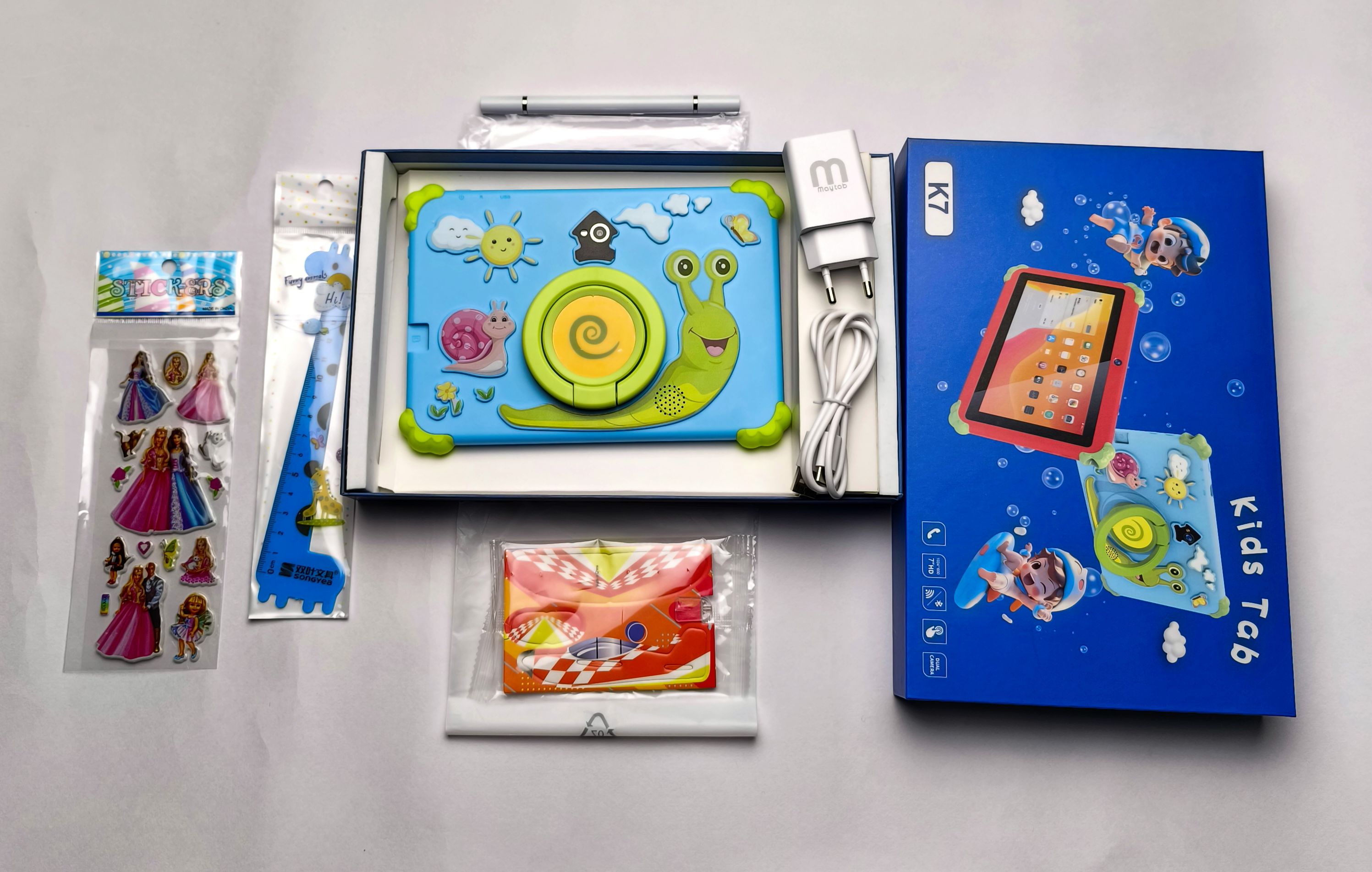 [New Arrivals!]  K7 Kids Learning Tablet  Educational Android Tablet for Children with Parental Controls Preloaded Learning Apps Durable Design and Eye Protection Mode Kids Tablet