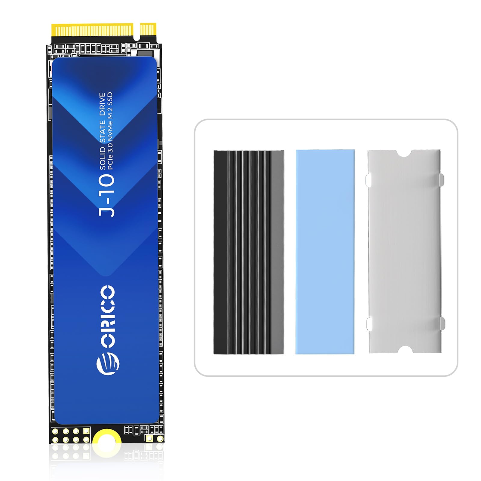 ORICO J10 256GB M.2 SSD - NVMe PCIe 3.0 x4 Internal Solid State Drive (Up to 2000MB/s)