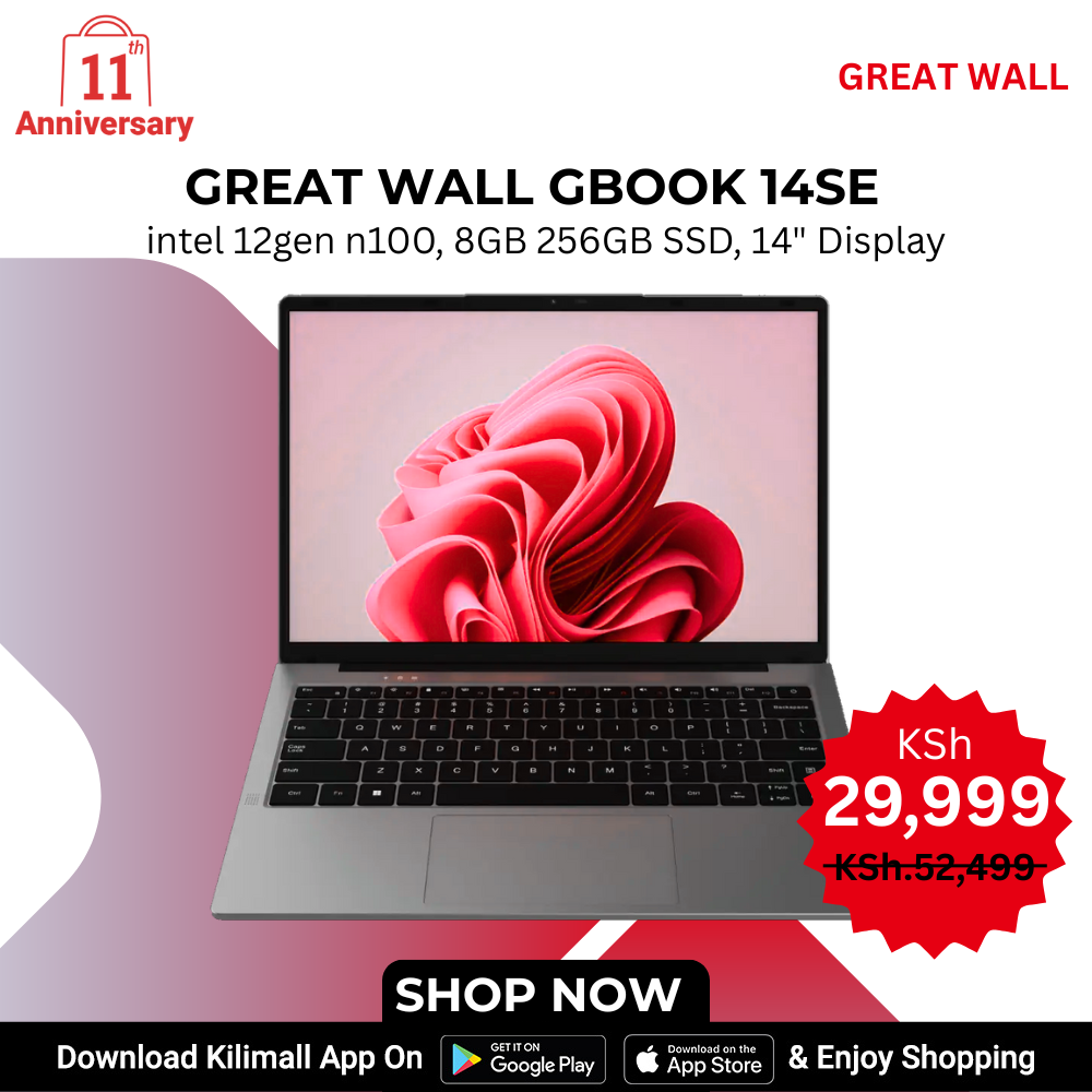 [Anniversary Deals] Great Wall Brand New Gbook 14 SE Laptop 12th Generation Intel N100 CPU 8GB + 256GB SSD 14" Full HD Ultrabook with Long Life Battery & Free Official Win 11 System WiFi5
