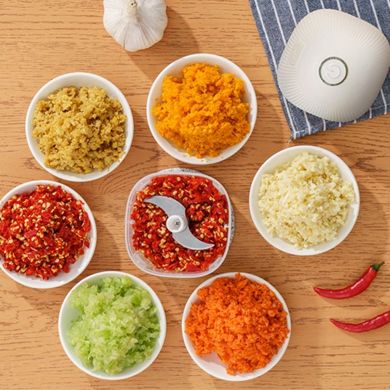 [ Xmas Sale ]ELECTRIC AIFIKE 250ML Food Chopper AFK109 Portable Multifunctional Kitchen Mincer Vegetable Onion Garlic Chopper Blender Spice Tools Type-C Charging Mini ChoppER