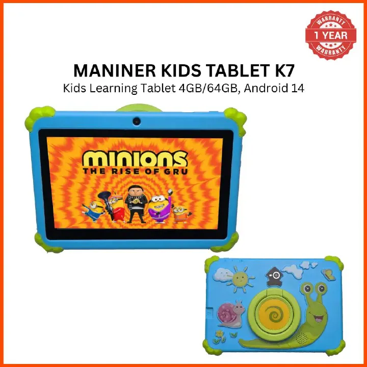 [New Arrivals!]  K7 Kids Learning Tablet  Educational Android Tablet for Children with Parental Controls Preloaded Learning Apps Durable Design and Eye Protection Mode Kids Tablet