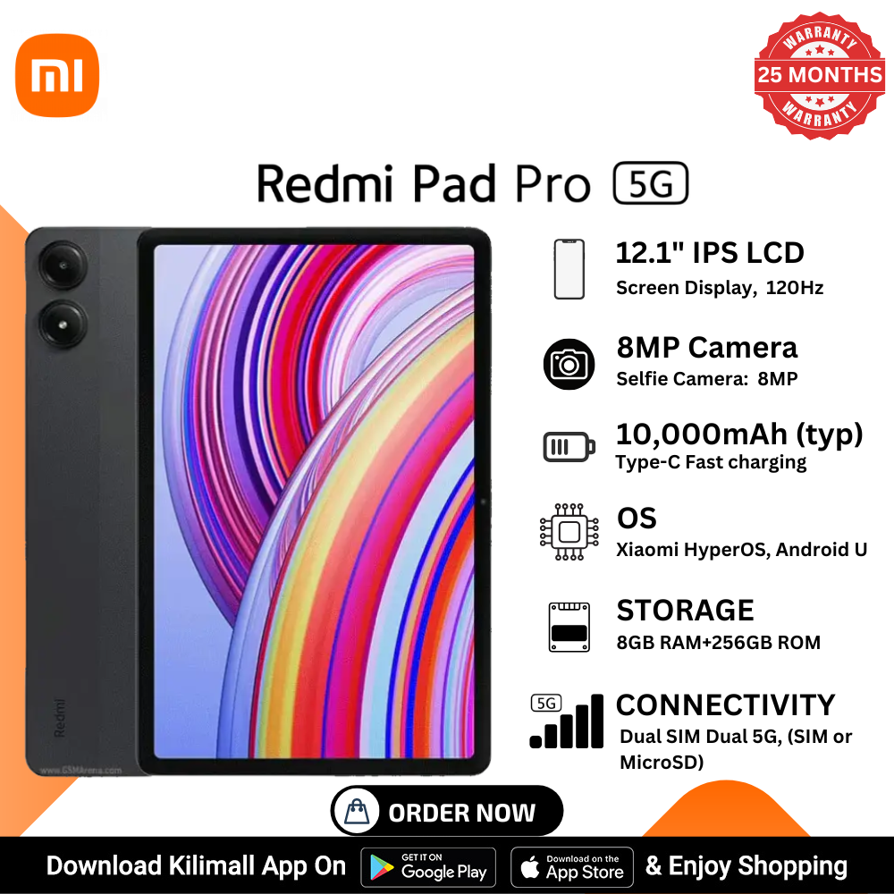 [Special Offer ]Xiaomi Redmi Pad Pro 5G 8+256GB ROM 10,000mAh Battery&charginig 
Snapdragon® 7s Gen 2  Processor