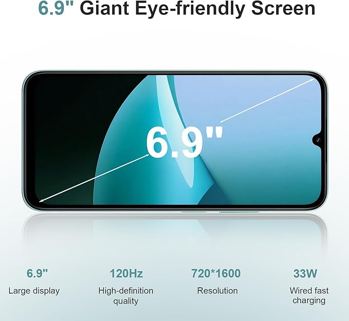 [Special Offer] Redmi 15C Smartphone Display 6.9” 120Hz - 4GB Ram + 128GB Rom Dual SIM, 4G , 6000mAh Battery ,50MP AI dual camera ,33W fast charging ,IP64 ,MediaTek Helio G81-Ultra