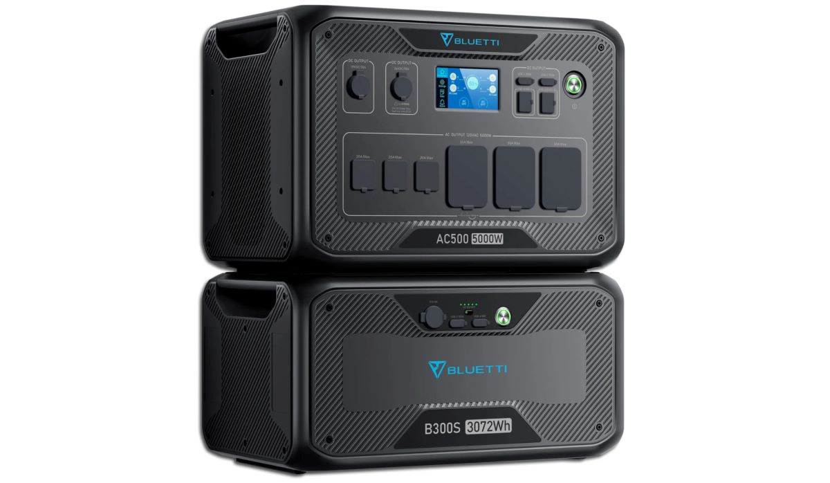 [Special Offer] Bluetti AC500 + B300S Solar Generator Kit 3072Wh LiFePO4 Battery, 5000W AC Output, 3000W Input, Modular Expandable Power Station