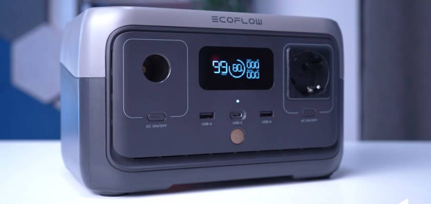 [ Xmas Sale ] EcoFlow RIVER 2 Portable Power Station (ZMR600-B-UK) – 256Wh LiFePO₄ Battery, 300W AC Output, 600W Surge, Fast Recharge, Lightweight Solar Generator