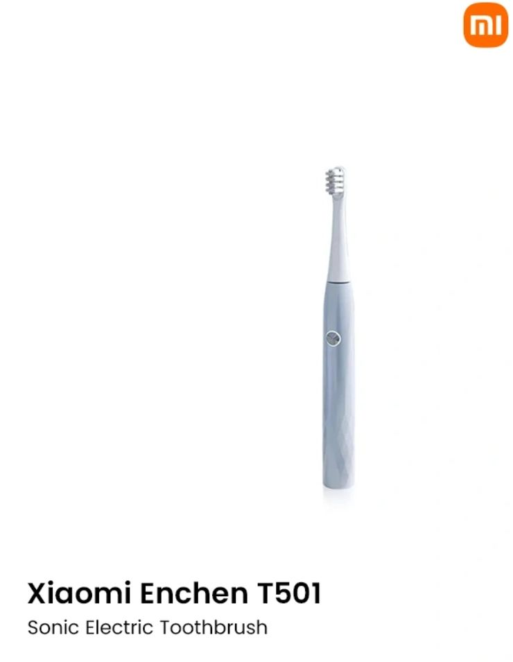 [Hot Deal 🔥] ENCHEN Electric Toothbrush T501 – Sonic Vibration Rechargeable Toothbrush with Smart 2-Minute Timer, USB Type-C Fast Charging, Replaceable Brush Heads & IPX7 Waterproof Design