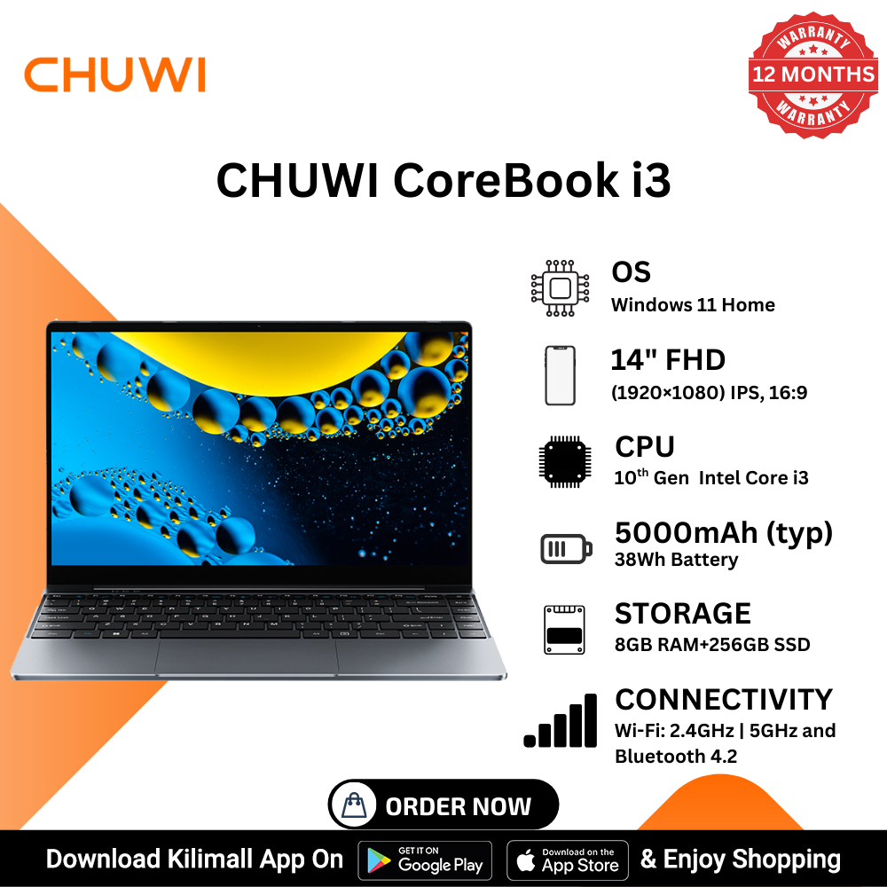[ Xmas Sale ] Brand new Chuwi Laptop Corebook i3 10th ultrabook: (kama i7 7th), 8GB+256GB SSD, 14" Full HD Ultrabook with Long Battery Life & Win 11 system WiFi6 Bluetooth 5.2