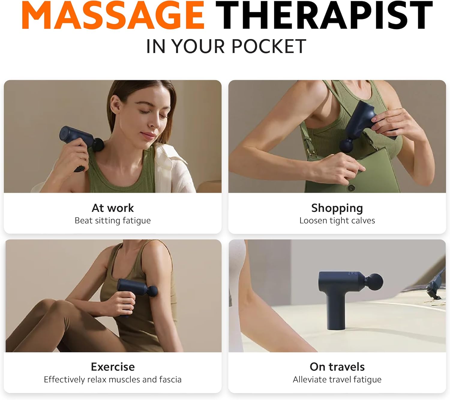 [Special Offer]Xiaomi Massage Gun Mini 2, Portable Deep Tissue Muscle Massager with Multiple Speed Levels