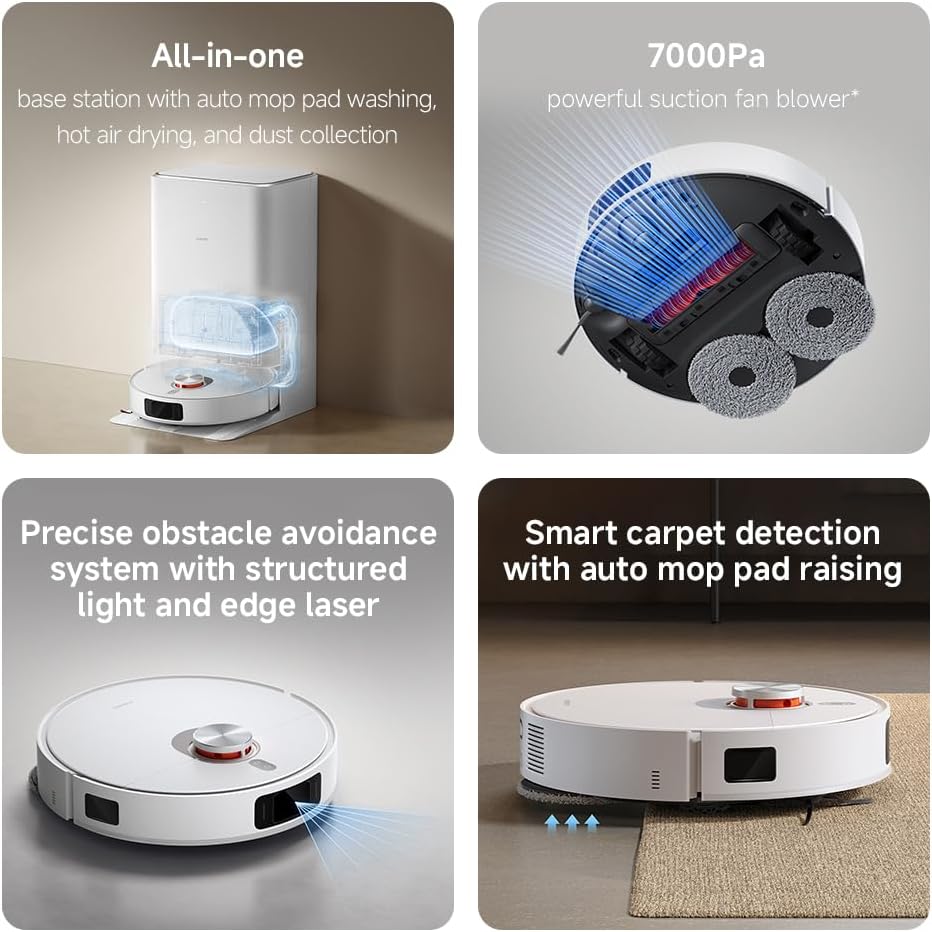 [Brand New ] Xiaomi Robot Vacuum X20 Pro, Smart Vacuum Mop, Auto Dust Collection, Laser Navigation, App Control