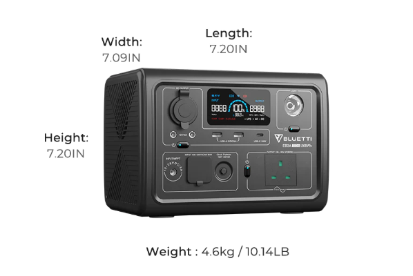 [Special Offer] BLUETTI EB3A Portable Power Station | 600W AC Pure Sine Wave Inverter 268Wh Capacity 6 Ways to Recharge (AC/Solar/Car/Generator/AC+Solar/AC+Adapter)