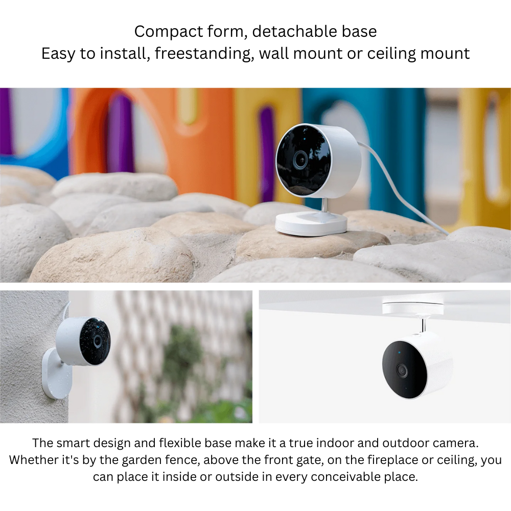[Special Offer ]Xiaomi Outdoor CCTV Camera AW200 White, Colour Night Vision, Water and Dust Resistance, Motion Detection, Speaker Up to 5 m