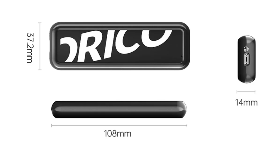 [Special Offer] ORICO M.2 NVMe SSD Enclosure CPM2C3-G2 With USB-C 3.2 Gen2 External SSD Case, 10 Gbps, Tool-Free, Heatsink Inside