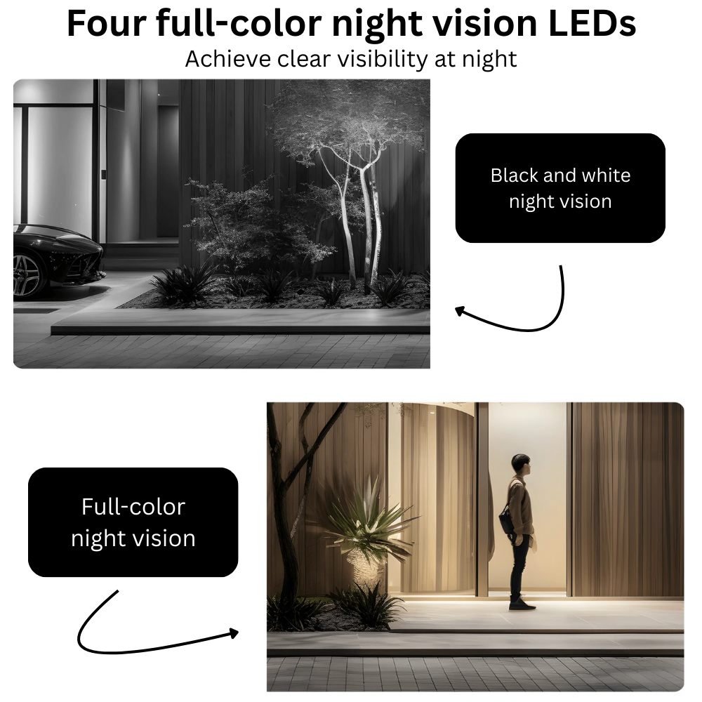 [Special Offer] Xiaomi Outdoor Camera CW300, 2.5K Ultra-Clear Picture Quality, 4MP, Smart Full-Color Night Vision, Bidirectional Gimbal Movement, IP66 Water and dust Resistant, AI Human Tracking, Whit