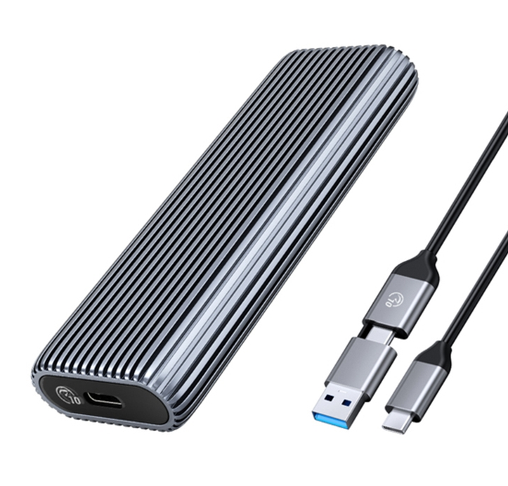 [Special Offer]ORICO M.2 NVME SSD ENCLOSURE AM2C3-G2, USB-C 10Gbps External Adapter for 2230/2242/2260/2280 PCIe NVMe SSD, Aluminium Tool-Free Case (Up to 4TB)