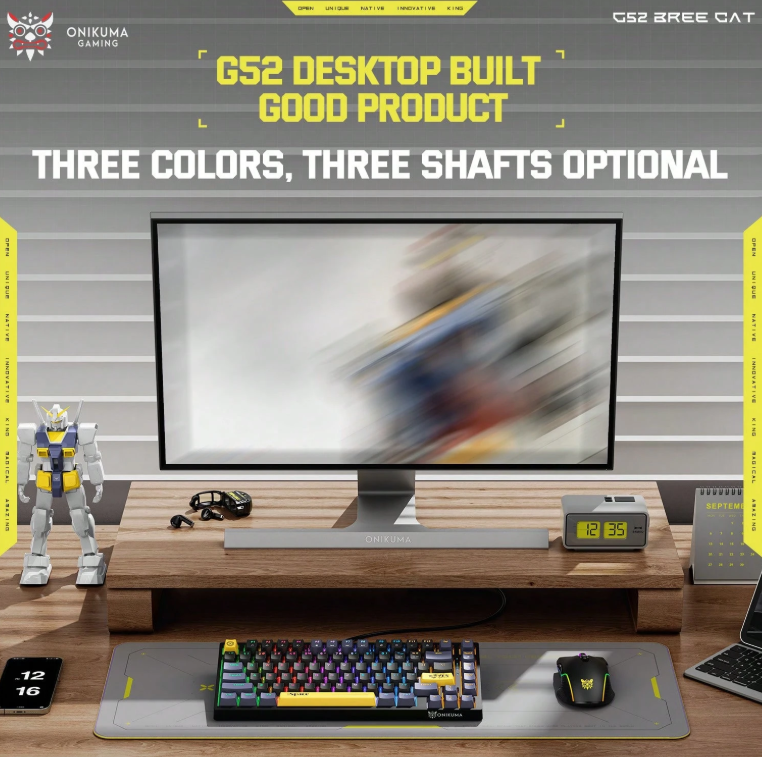 [Special Offer] ONIKUMA G52 Gaming Keyboard, Wired USB Mechanical-Style Keyboard for PC & Laptop