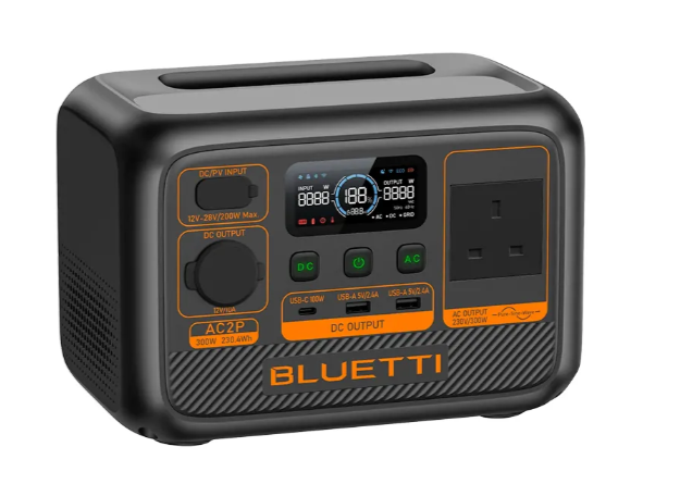[Special Offer]  Bluetti AC2P Portable Power Station Compact 230.4Wh/600W portable power station with 200W input, lightweight 3.6kg design, ideal for camping and emergency backup.