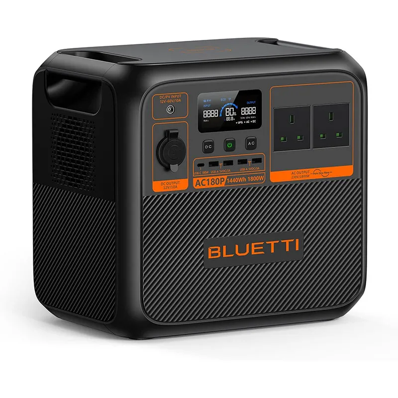 [Special Offer]Bluetti AC180P Portable Power Station 1440Wh 1800W Output Solar Generator