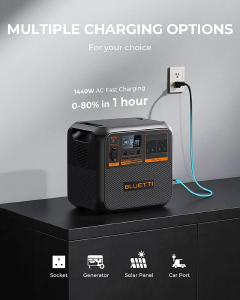 [Special Offer]Bluetti AC180P Portable Power Station 1440Wh 1800W Output Solar Generator