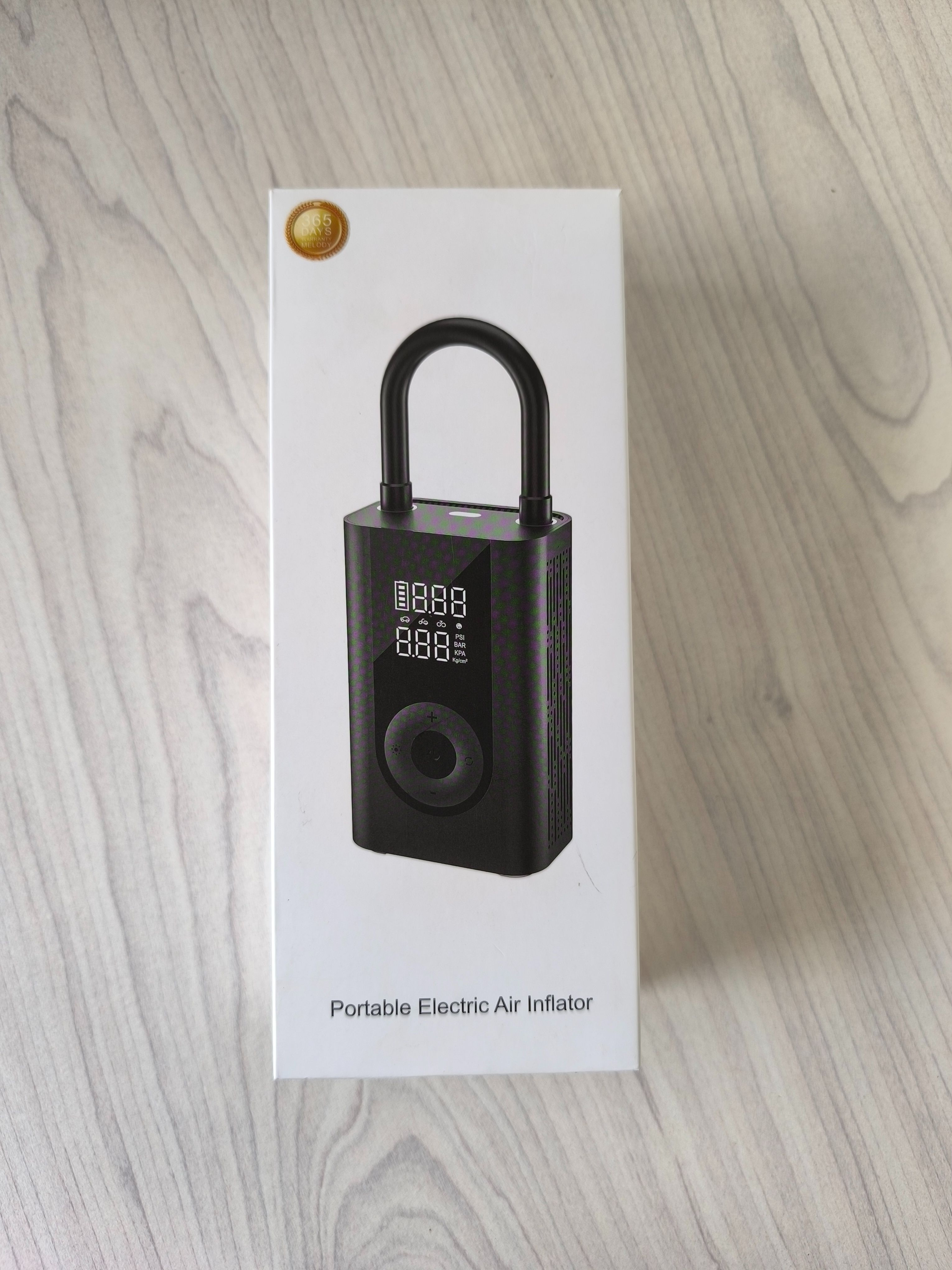 { Special Offer }Melody Polymer Portable ELECTRIC AIR INFLATOR Digital Pressure Detector ,Inflation Pressure  & 4000MAH Power Bank Function Inflates Car Tires,Mortobikes & Balls