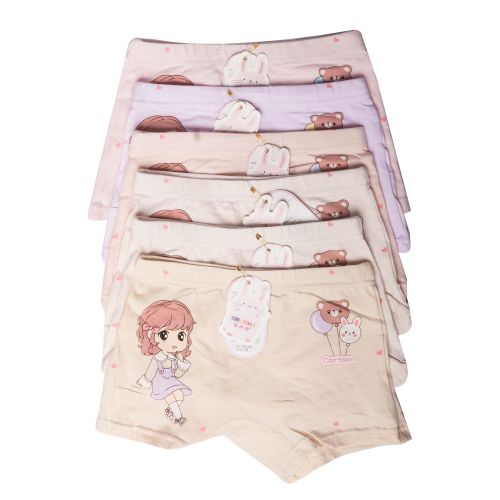 Fashion 6 Pieces Girls Cotton Hotpants - Assorted Colors