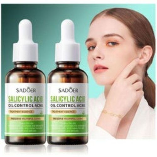 SADOER Salicylic Acid Oil Control Acne Treatment Essence, Anti-Acne Exfoliating Gentle Salicylic Acid Serum, Facial Serum, Promote The Renewal Of Epidermal Cells, Delicate Skin