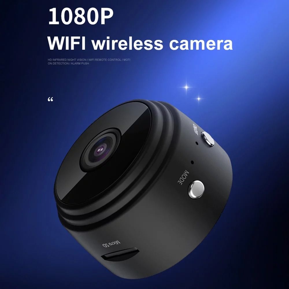 A9 Mini WiFi Nanny Camera 1080P HD Hidden Motion Detection Night Vision Spy Cam Wireless Home & Office Surveillance Security Camera.
