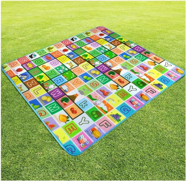 Baby Play Mat Crawling Mat Soft Foldable Waterproof Floor Mat Kids Toddler Foam Carpet Indoor Outdoor Play Mat Portable Baby Rug 200x180cm
