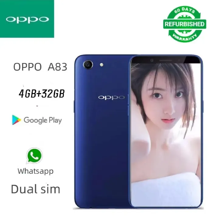 refurbished phone Oppo A83 32gb+ 4gb Smart phone 13mp+8mp  4G Smart Phone Fashion Fingerprint unlock Face ID 5.7 inches random phone
