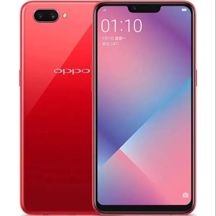 Refurbished phones oppoA5 A3s 4GB+64GB 6.2-inch 16MP+8MP Dual SIM smartphone， Facial unlocking Google support 64GB+4GB