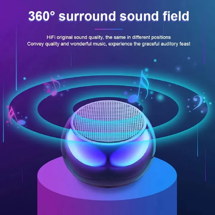 M3 Flash Wireless Bluetooth Speakers Portable Small Steel Gun Metal Heavy Subwoofer Outdoor Mini Bluetooth Small Speaker