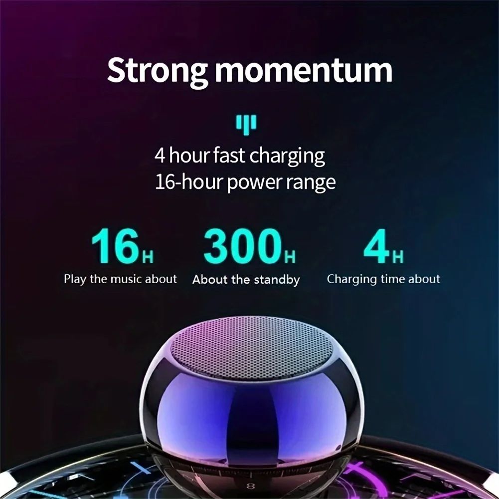 M3 Flash Wireless Bluetooth Speakers Portable Small Steel Gun Metal Heavy Subwoofer Outdoor Mini Bluetooth Small Speaker