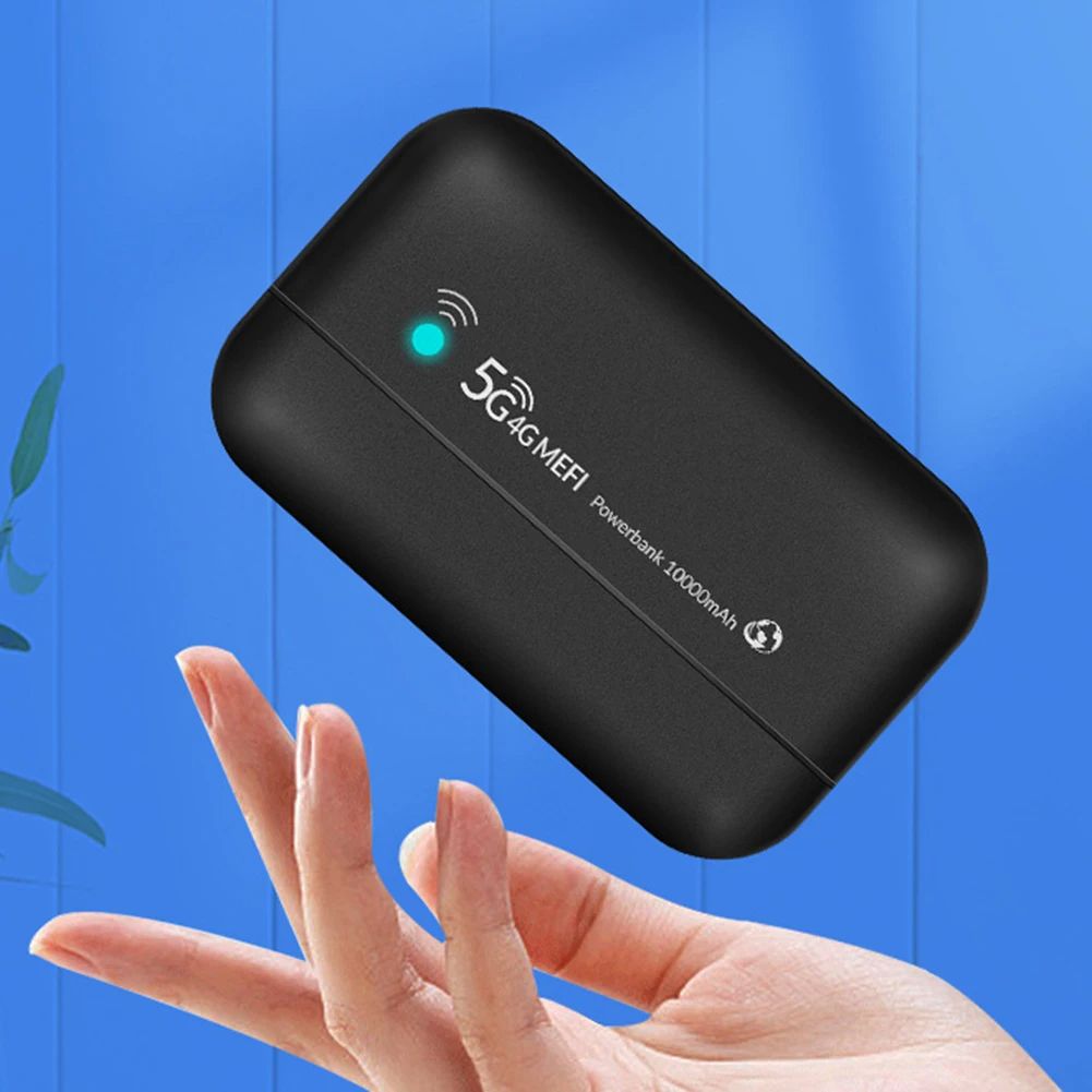 4G LTE Portable Power Bank WiFi 10000mAh Wireless Router Charger PW100 Mobile Power Bank Pocket WiFi for Business Office Network